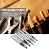 8 Pcs Leather Craft Hole Punch Set 2mm to 5mm Oval Shape Oblong Shape Punch for Belt Watch Band Leather Working