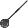 Pizza Turning Peel 9-inch, Metal Pizza Peel with Detachable Aluminum Handle Perforated Pizza Paddle, 25-Inch Long, Round Pizza Peel for Baking Homemade Pizza-SILVER