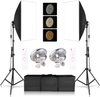 Photography Lighting Kit, 8.5X 10ft Backdrop Stand System and 135W 5500K Bulbs Softbox and Umbrellas Continuous Lighting Kit for Photo Studio Product, Portrait and Video Shooting Photography
