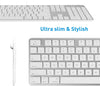 Ultra-Slim USB Wired Keyboard with Number Keypad