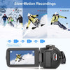 Video Camera 2.7K Camcorder Ultra HD 36MP Vlogging Camera for YouTube IR Night Vision