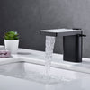 Luxury Bathroom Waterfall Mixer With Display Temperature Basin Faucet Tap