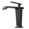 Luxury Basin Faucet Single Hole Cold and Hot Water Black Tap