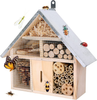 Insect House for Garden Natural Wooden Insect Hotel for Ladybugs/Mason Bees/Butterflies Live Outdoor