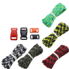 5Pcs/Set Outdoor EDC DIY Paracord Parachute Rope Cord Lanyard Survival Bracelet Knit Weaving Toos Kit with Buckle
