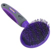 Soft Pet Brush by Hertzko - For Dogs and Cats – for Detangling and Removing Loose Undercoat or Shed Fur for large and small animals – Ideal for Everyday Brushing Long and Short Hair for Sensitive Skin