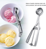 Ice Cream Scoop -Stainless Steel Ice Cream Scoop with Easy Trigger Cookie Spoon Set With Comfortable Handle Ice Cream Scoop (4cm)