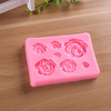FantasyBear Rose Silicone Mold,Small Soap Clay Fimo Chocolate Sugarcraft Baking Tool DIY Cake Silicone Mold for Baby Shower Party Birthday Party Cake Decoration (Small Rose Mold)