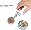 Ice Cream Scoop -Stainless Steel Ice Cream Scoop with Easy Trigger Cookie Spoon Set With Comfortable Handle Ice Cream Scoop (4cm)