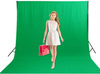 HGCD 6 x 9ft Green Backdrop Photography Photo Studio Background, Green Screen Chromakey Muslin Backdrop without Clamps for Photography Video (Stand NOT Included)