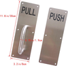 Stainess Steel Door Handle, Pull and Push Plate Commercial Door Handle with Screws 11.8" x 3.2"