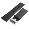 Replacement 26MM Leather Watch Band Strap For Diesel DZ4210- BLACK