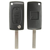 Remote Key ID46 Battery VA2 433MHz Transponder Chip For Peugeot/Citroen 3 Button