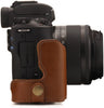 Leather Camera Case Compatible with Canon EOS M50 (15-45mm)-Black