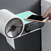 Waterproof Toilet Dispenser Toilet Paper Holder Bathroom Paper Tissue Box (White)