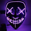 DC3V Battery Powered EL LED Cold Light Flash Grimace Fluorescent Mask with Controller for Halloween