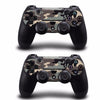 Camouflage Pattern Skin Sticker for PS4 Play Station 4 Console 2 Controller Protector Skin- GREEN-BLUE