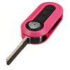 Remote Flip Key Shell Case Blade For Fiat 500 Panda Brava Stilo-WHITE