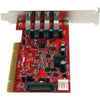 Startech PCIUSB3S4 4 Port Pci Usb 3.0 Card W/ Sata Power
