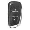 2 BTN Car Key Case Fob Fold Remote Uncut Blade for Peugeot 107 207 307 308 407