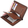 Men PU Leather Vintage Business Wallet 15 Card Slots Coin Bag Card Holder Purse