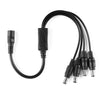 1PCS 1 DC Female To 4 Male Plug Power Cord adapter Connector Cable Splitter for CCTV Camera Surveillance Accessories