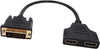 DVI to HDMI Cable, Gold-Plated DVI Male 24 1 Pin to Dual Hdmi Female 1080P Hdmi Video Converter Adapter Splitter Cable