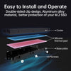 M.2 NVME SSD 2280 Solid State Hard Drive Heat Sink Aluminum Heatsink for PS5