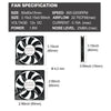 80Mm Slim Quiet Cooler Fan 12V 4Pin PWM for CPU Computer Cooling Fan 800-2200RPM 3-Pack