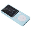 Portable Screen MP4 Music Player Support 32GB TF Card with Headphone Long Standby Time Blue