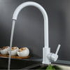 Stainless Steel Kitchen Sink Faucet 360° Rotate Single Handle Single Hole Lead Free Hot And Cold Mixer Taps With Hoses