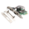 PCIE to Two Serial Port DB9 Card RS232 COM Port PCIE PCI for Express Expansion Adapter Card