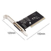 PCI to Parallel LPT 25Pin DB25 Printer Port Controller Adapter Expansion Card