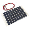 12V 10W 38 X 22 CM PolyCrystalline Transparent Epoxy Resin Solar Panel With Alligator Clip Wire