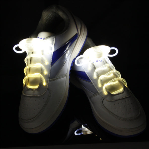 LED Shoelace Night Running Light Up Safety Shoestring Multicolor Luminous Shoelace