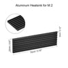 Aluminum Heatsink 70 X 22 X 3Mm E-Shape Black for M.2, for 2280 SSD