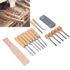 Carving Chisel Kit,Carving Tool,16 Pcs Wood Carving Tool Set Steel Woodworking Chisel Kit Carving Knife Hand Tool