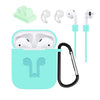 5 Accessories Silicone Case Anti Lost Strap Eartips Carabiner Buckle for Apple AirPods Earphone