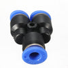 Y Pneumatic Equal Union Push Fittings Connector Home For Air/Water Hose Tube 4-12mm
