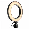 16cm LED Video Ring Light 5500K Dimmable with 160cm Adjustable Light Stand for Youtube Tiktok Live Streaming