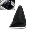 Black PU Leather Shift Knobs Gear Shift Cover Handbrake For Ford Focus 2005-2012