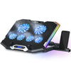 C11 RGB Laptop Cooling Pad Gaming Cooler for 11-17.3" Laptop, Silent Cooling Fan for Laptop with 6 Quiet Fans-Blue LED Light