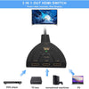 4K HDMI 1.4 Switch, 3 Port Selector Box, HDMI Switcher 3 in 1 Out, Supports 4K 3D 1080P for PS4/PS3, Xbox, HDTV, Roku Etc, Hd-Ready, Monitors