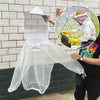 Anti-Bee Clothes Cap Veil Breathable Half Body Beekeeping Protective Suit Tool Anti Bird Net