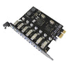 7 Port PCI USB 3.0 Card - Standard & Low-Profile - SATA Power - UASP Support - 1 Internal & 6 External USB 3.0 Ports (PEXUSB3S7)
