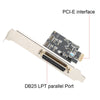 PCI-E Parallel,Pcie to Parallel Port Card Print Port LPT PCI-E LPT Printer Card Adapter DB25,LPT Printer Card Adapter