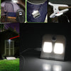 Portable Outdoor LED Solar Power Clip Wall Light for Garden Fence Yard Walkway