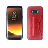Samsung Galaxy S8 5.8 Inch PU Leather Kickstand Card Slot Magnetic Cover Case