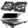 SPRING PARK 14Inch Foldable Portable USB Dual Fan Cooler Laptop Notebook Radiator Heatsink Cooling Pad