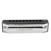 EASTTOP T002 10 Holes Blues Harmonica Tone C Sliver Color for Beginner